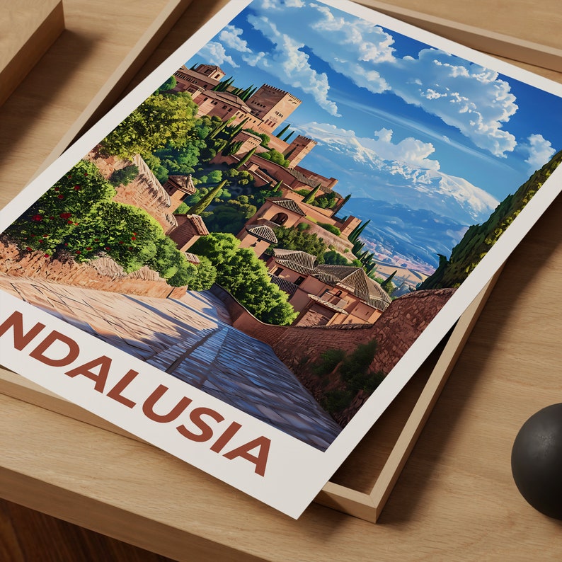 Andalusia Travel Poster, Spain Wall Art, Spain Print, Andalusia Poster, Spain Poster, Europe Poster, Andalusia Art