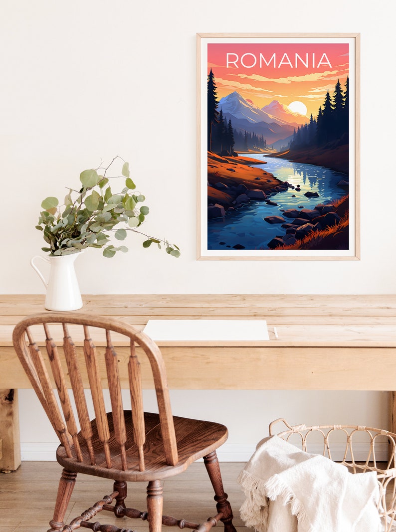 Romania Poster, Romania Print, Retezat National Park Poster, Forest Print, Romania Travel Poster, Mountain Poster, Romania Art