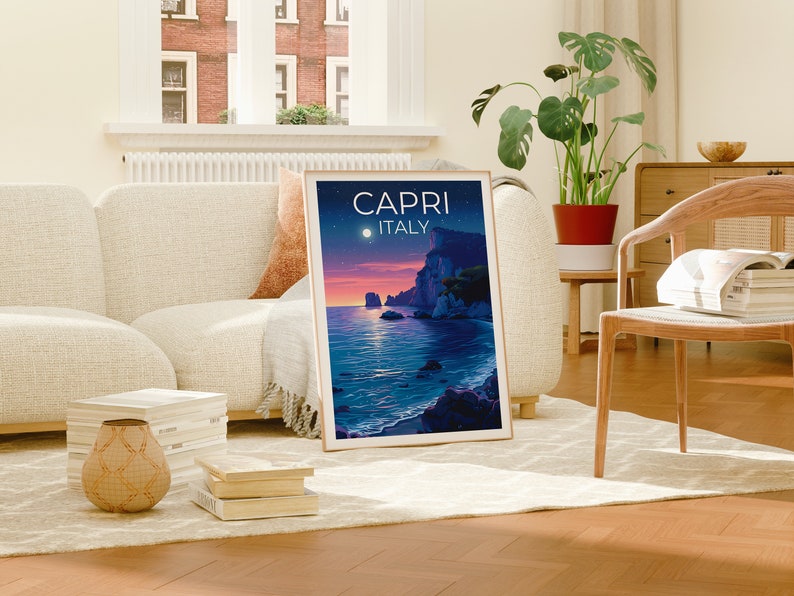Capri Poster, Capri Print, Italy Poster, Italy Print, Capri Travel Poster, Italy Art, Capri Art