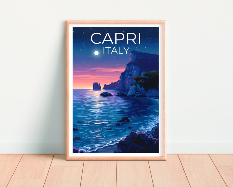Capri Poster, Capri Print, Italy Poster, Italy Print, Capri Travel Poster, Italy Art, Capri Art