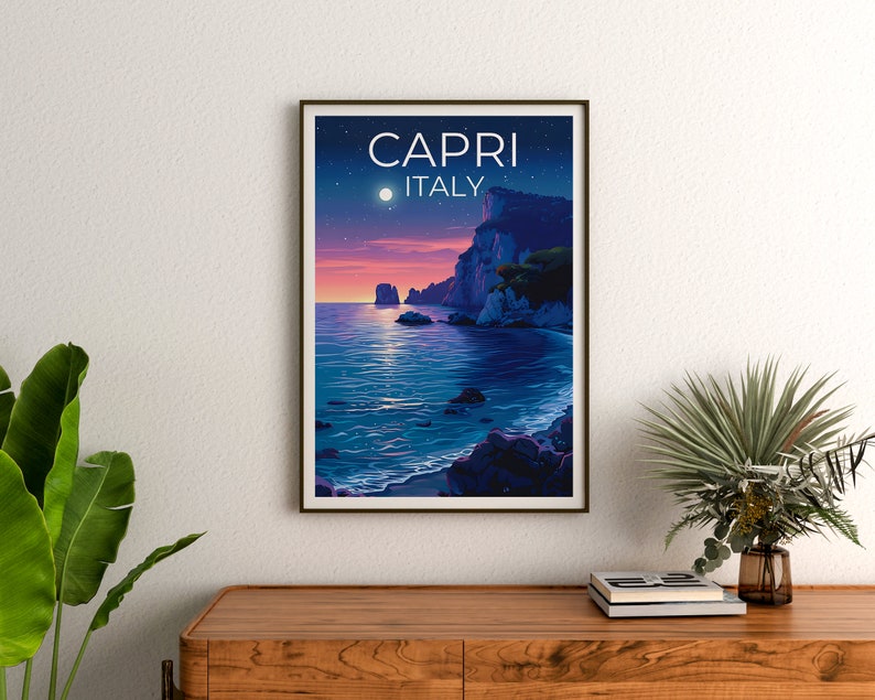 Capri Poster, Capri Print, Italy Poster, Italy Print, Capri Travel Poster, Italy Art, Capri Art