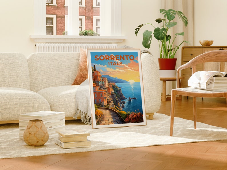 Sorento Poster, Italy Print, Italy Art, Sorrento Print, Italy Coast Poster, Italy Poster, Sorrento Gift