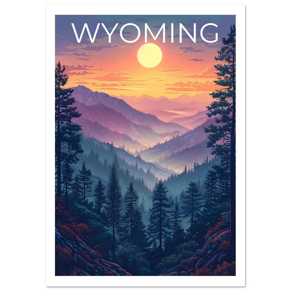 Wyoming Poster, Wyoming Print, Forest Poster, Mountain Print, Wyoming Mountain Poster, Wilderness Poster, Wyoming Gift