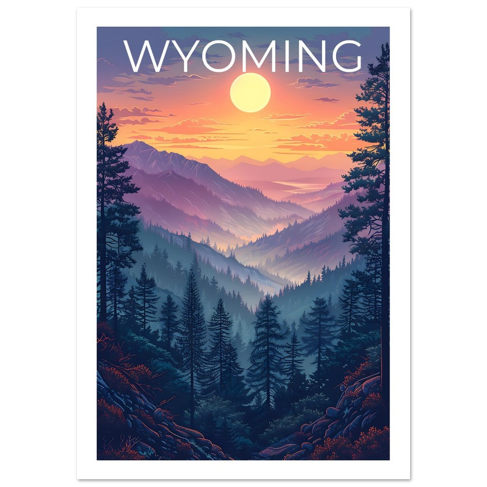 Wyoming Poster, Wyoming Print, Forest Poster, Mountain Print, Wyoming Mountain Poster, Wilderness Poster, Wyoming Gift