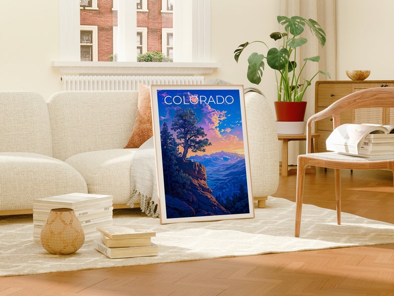 Colorado Travel Poster, Mountain Wall Art, Mountain Print, Colorado Poster, Mountain Poster, Colorado Print, Colorado Art