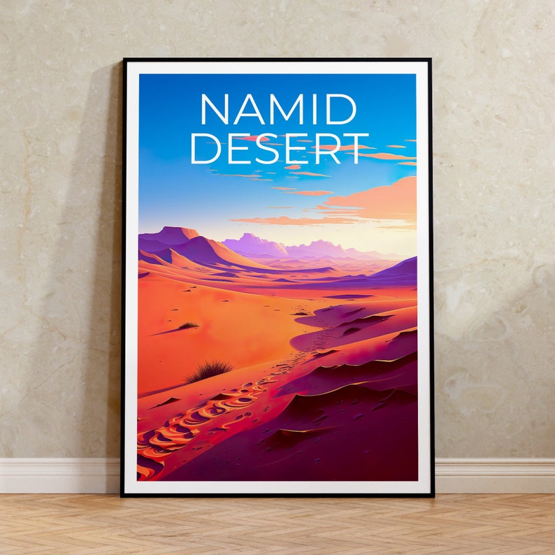 Namid Desert Poster, Namid Desert Print, Africa Poster, Africa Print, Namid Desert Travel Poster, Africa Art, Namid Desert Art
