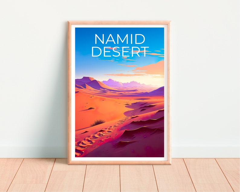 Namid Desert Poster, Namid Desert Print, Africa Poster, Africa Print, Namid Desert Travel Poster, Africa Art, Namid Desert Art