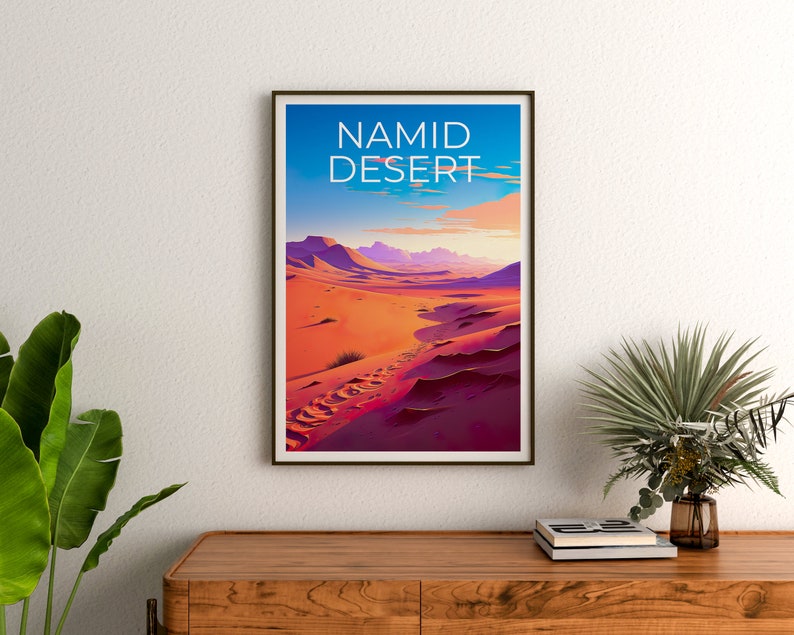 Namid Desert Poster, Namid Desert Print, Africa Poster, Africa Print, Namid Desert Travel Poster, Africa Art, Namid Desert Art