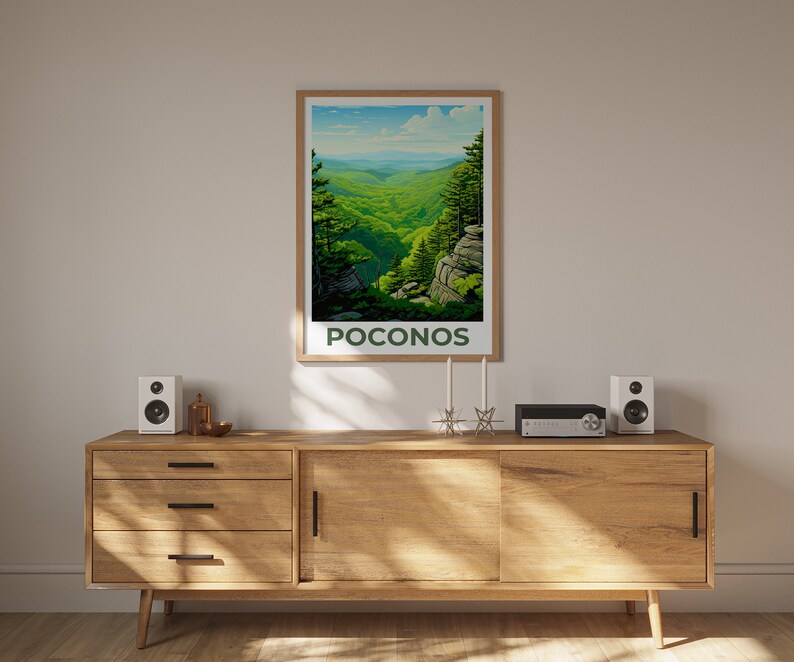 Poconos Poster, Poconos Druck, Pennsylvania Poster, Pennsylvania Druck, Poconos Reise Poster, Pocono Mountains Poster, Poconos Kunst