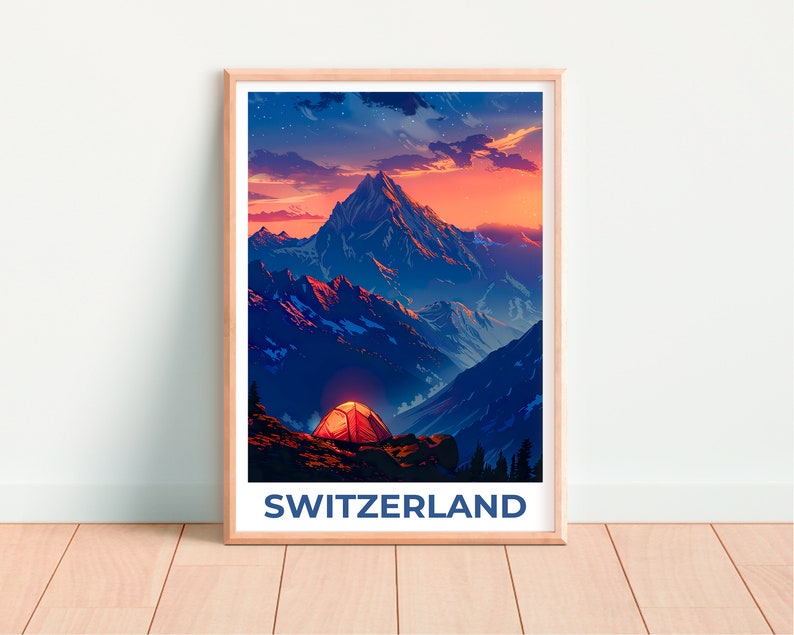 Switzerland Poster, Switzerland Print, Swiss Alps Poster, Swiss Alps Print, Switzerland Travel Poster, Europe Poster, Switzerland Art