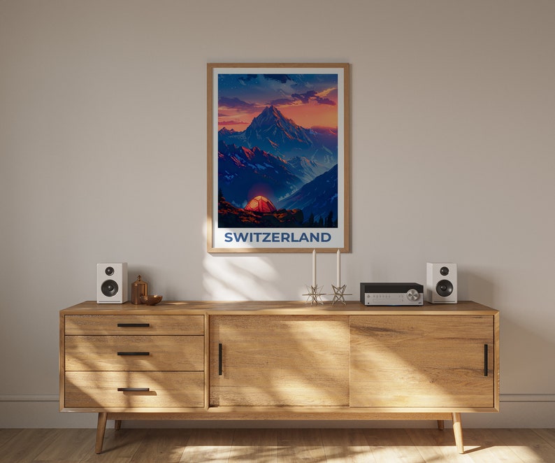 Switzerland Poster, Switzerland Print, Swiss Alps Poster, Swiss Alps Print, Switzerland Travel Poster, Europe Poster, Switzerland Art