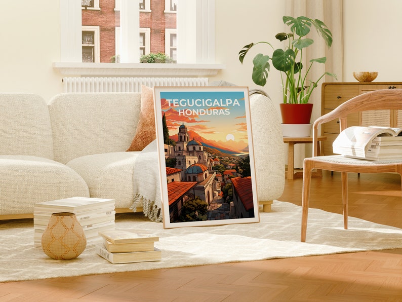 Tegucigalpa Travel Poster, Honduras Wall Art, Honduras Print, Tegucigalpa Poster, Honduras Poster, City Poster, Tegucigalpa Art