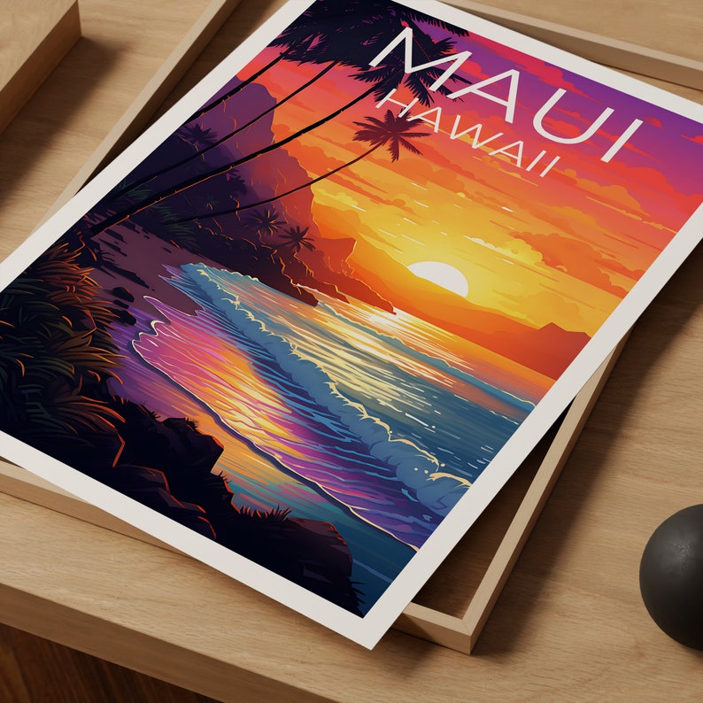 Maui Travel Poster, Hawaii Wall Art, Hawaii Print, Maui Poster, Hawaii Poster, Beach Poster, Hawaii Art