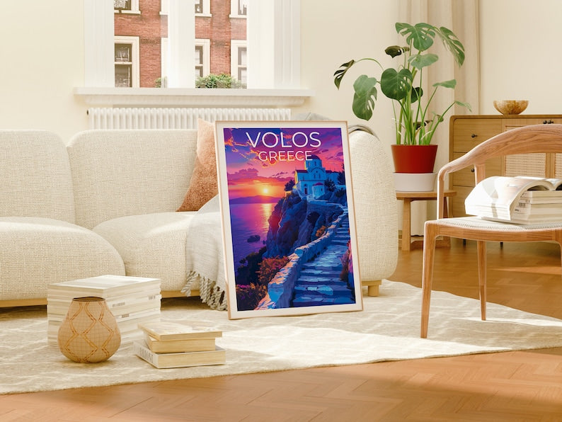Volos Poster, Greece Print, Greece Poster, Volos Print, Volos Travel Poster, Greece Art, Volos Art