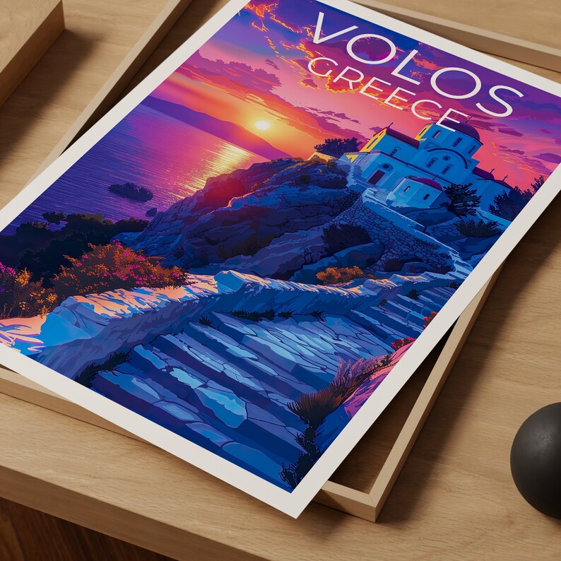 Volos Poster, Greece Print, Greece Poster, Volos Print, Volos Travel Poster, Greece Art, Volos Art