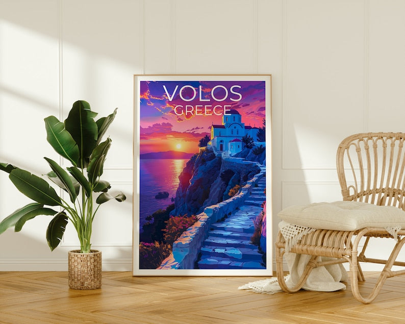 Volos Poster, Greece Print, Greece Poster, Volos Print, Volos Travel Poster, Greece Art, Volos Art