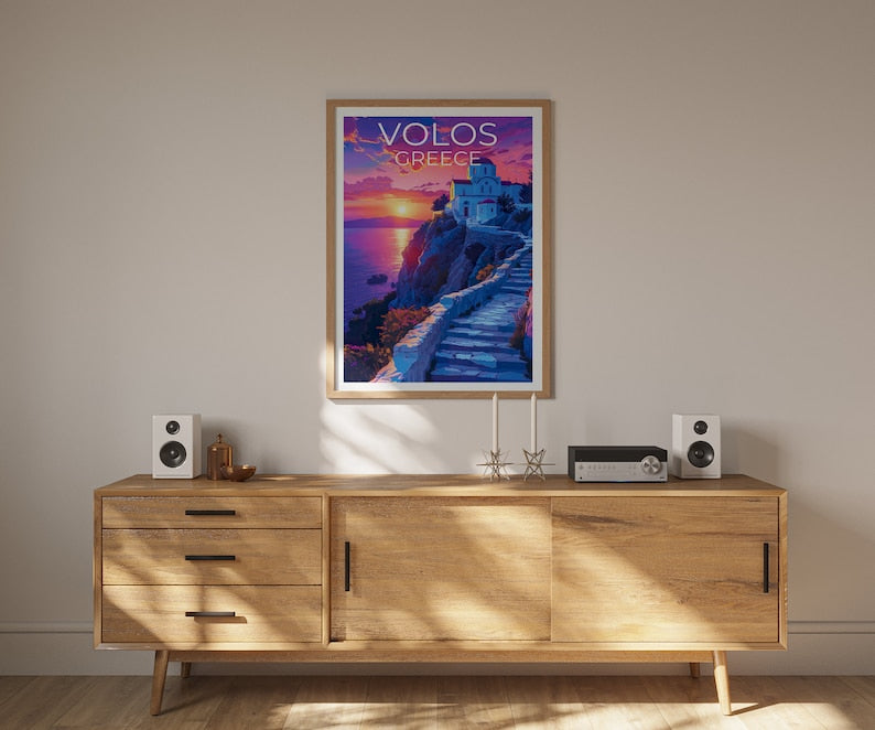 Volos Poster, Greece Print, Greece Poster, Volos Print, Volos Travel Poster, Greece Art, Volos Art
