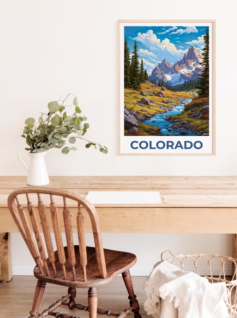Colorado Poster, Arapaho Print, Mountain Art, Colorado Print, Rocky Mountains Poster, Colorado Gift, Travel Gift