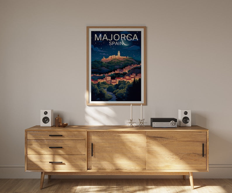 Majorca Travel Poster, Spain Wall Art, Spain Print, Majorca Poster, Mallorca Poster, Island Poster, Majorca Art