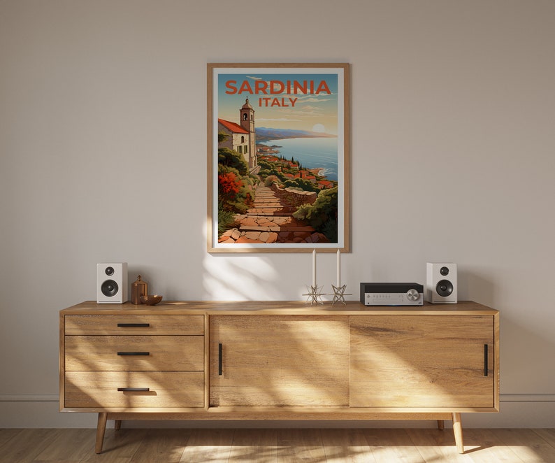 Sardinia Travel Poster, Italy Wall Art, Italy Print, Sardinia Poster, Italy Poster, Nature Poster, Sardinia Art