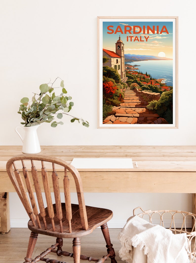 Sardinia Travel Poster, Italy Wall Art, Italy Print, Sardinia Poster, Italy Poster, Nature Poster, Sardinia Art
