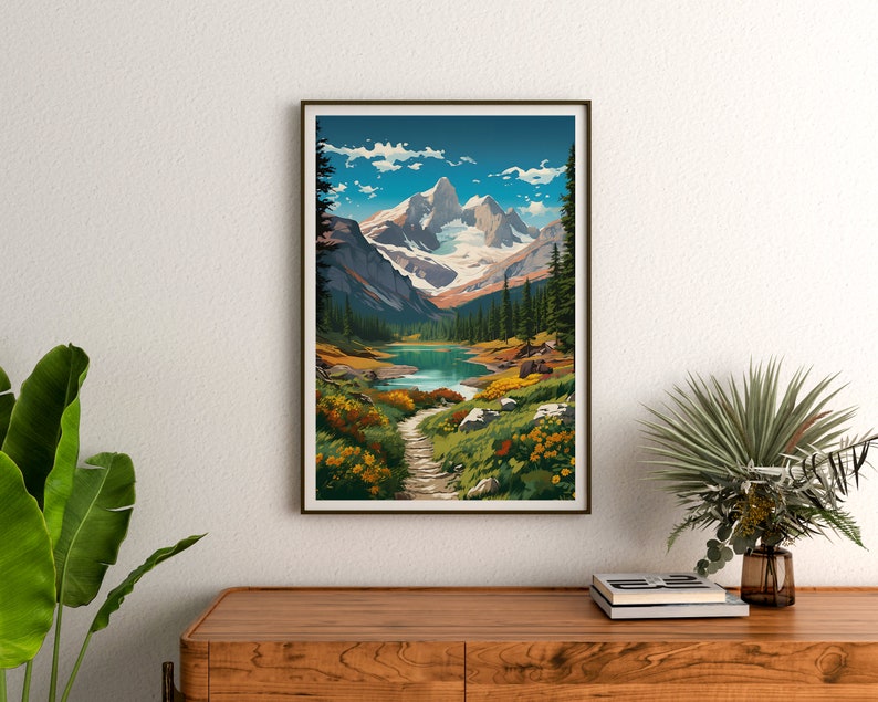 Swiss Alps Travel Poster, Switzerland Wall Art, Switzerland Print, Swiss Alps Poster, Mountains Poster, Nature Poster, Swiss Alps Art