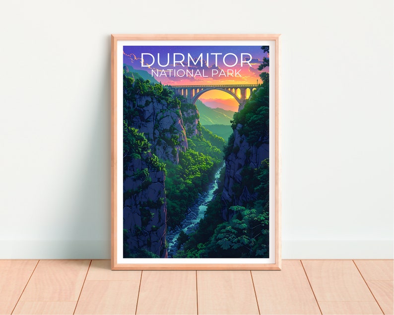 Durmitor National Park Poster, Durmitor Print, Montenegro Poster, Montenegro Print, Đurđevića Tara Bridge Poster, Montenegro Art