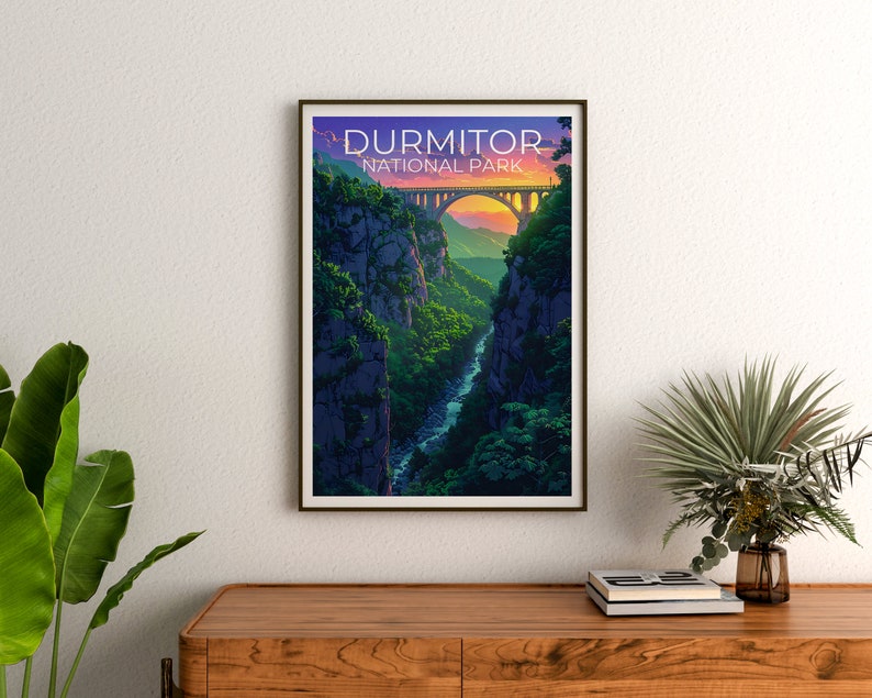 Durmitor National Park Poster, Durmitor Print, Montenegro Poster, Montenegro Print, Đurđevića Tara Bridge Poster, Montenegro Art
