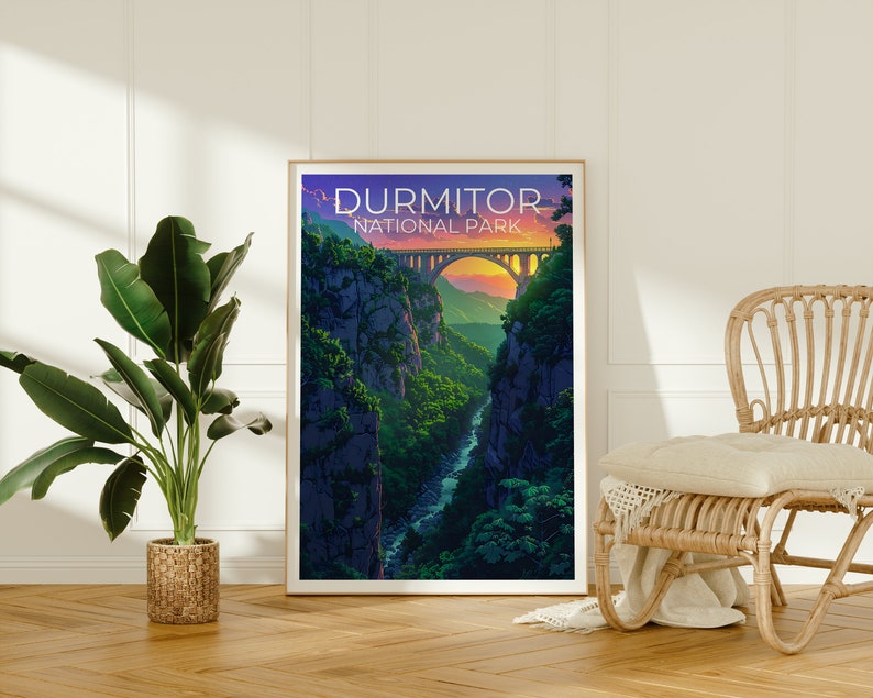 Durmitor National Park Poster, Durmitor Print, Montenegro Poster, Montenegro Print, Đurđevića Tara Bridge Poster, Montenegro Art