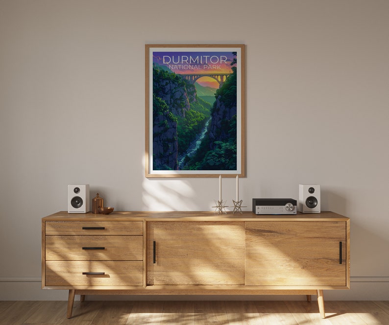 Durmitor National Park Poster, Durmitor Print, Montenegro Poster, Montenegro Print, Đurđevića Tara Bridge Poster, Montenegro Art