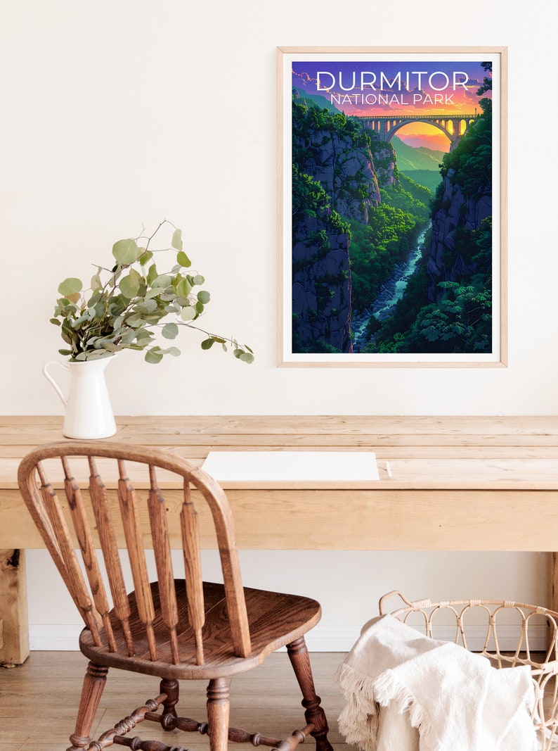 Durmitor National Park Poster, Durmitor Print, Montenegro Poster, Montenegro Print, Đurđevića Tara Bridge Poster, Montenegro Art