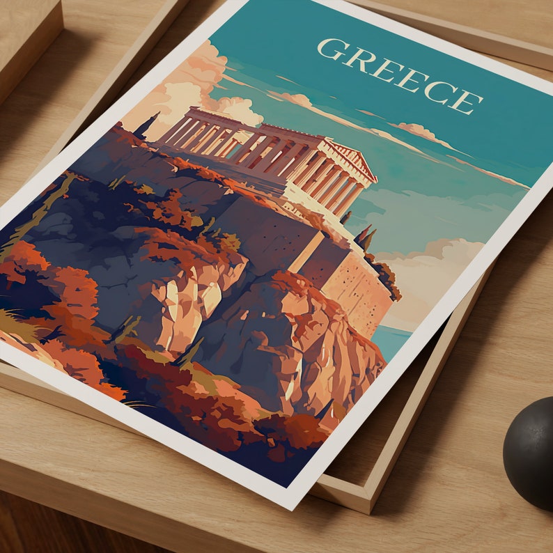 Athens Travel Poster, Athen Wall Art, Greece Print, Athens Poster, Athens Art, Europe Poster, Poster Art, Wall Decor