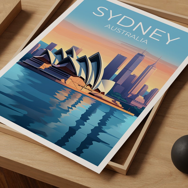 Sydney Travel Poster, Australia Wall Art, Australia Print, Sydney Poster, Sydney Opera House Poster, City Poster