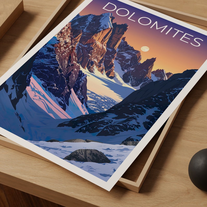 Dolomites Poster, Dolomites Print, Italy Poster, Italy Print, Dolomites Travel Poster, Mountains Poster, Dolomites Art