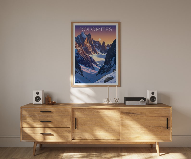 Dolomites Poster, Dolomites Print, Italy Poster, Italy Print, Dolomites Travel Poster, Mountains Poster, Dolomites Art