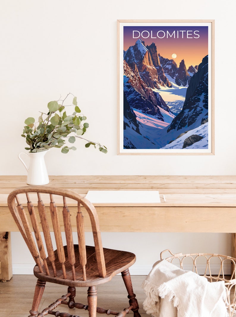 Dolomites Poster, Dolomites Print, Italy Poster, Italy Print, Dolomites Travel Poster, Mountains Poster, Dolomites Art