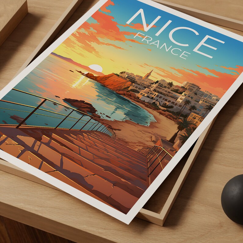 Nice Travel Poster, France Wall Art, France Print, Nice Poster, France Poster, City Poster, Nice Art