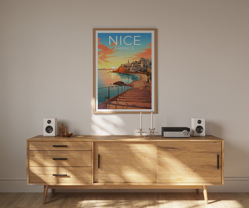 Nice Travel Poster, France Wall Art, France Print, Nice Poster, France Poster, City Poster, Nice Art