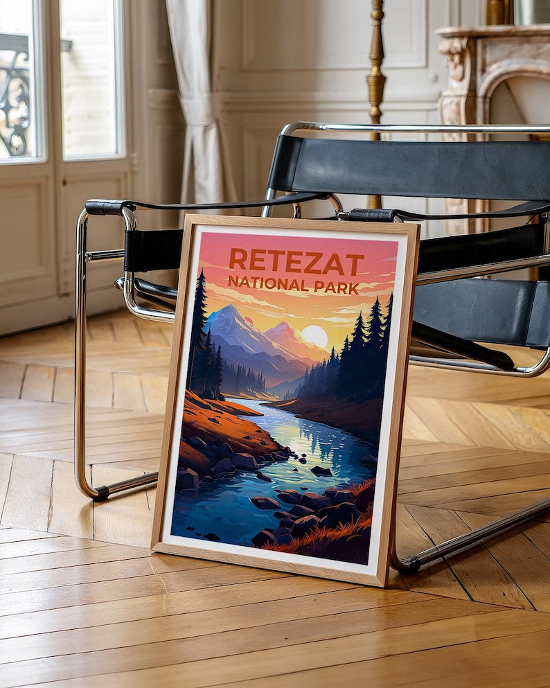 Retezat National Park Poster, Romania Print, Europe Poster, Retezat Print, Outdoor Nature Travel Poster, Forest Poster, Europe Art