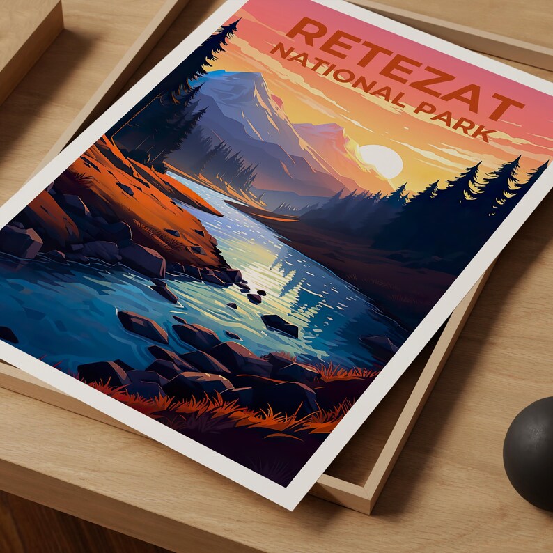 Retezat National Park Poster, Romania Print, Europe Poster, Retezat Print, Outdoor Nature Travel Poster, Forest Poster, Europe Art