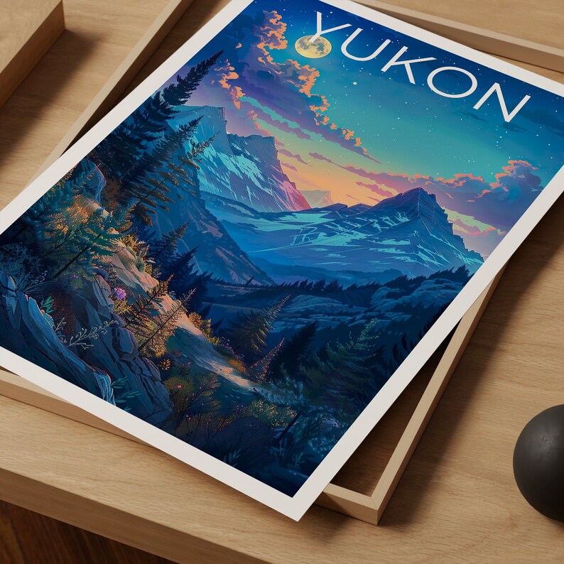 Yukon Poster, Yukon Print, Canada Poster, Canada Print, Yukon Travel Poster, Wilderness Poster, Yukon Art