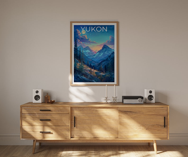 Yukon Poster, Yukon Print, Canada Poster, Canada Print, Yukon Travel Poster, Wilderness Poster, Yukon Art