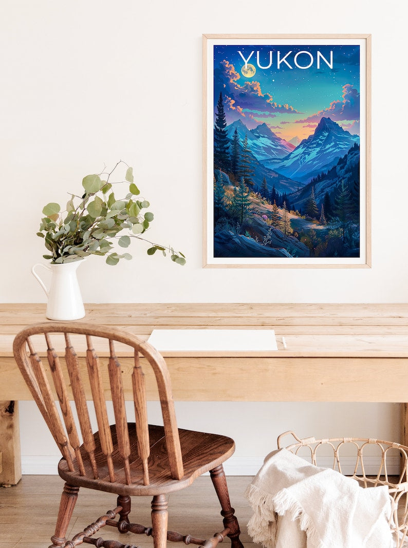 Yukon Poster, Yukon Print, Canada Poster, Canada Print, Yukon Travel Poster, Wilderness Poster, Yukon Art