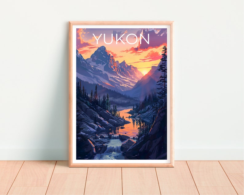 Yukon Poster, Yukon Print, Canada Poster, Canada Print, Yukon Travel Poster, Wilderness Poster, Yukon Art