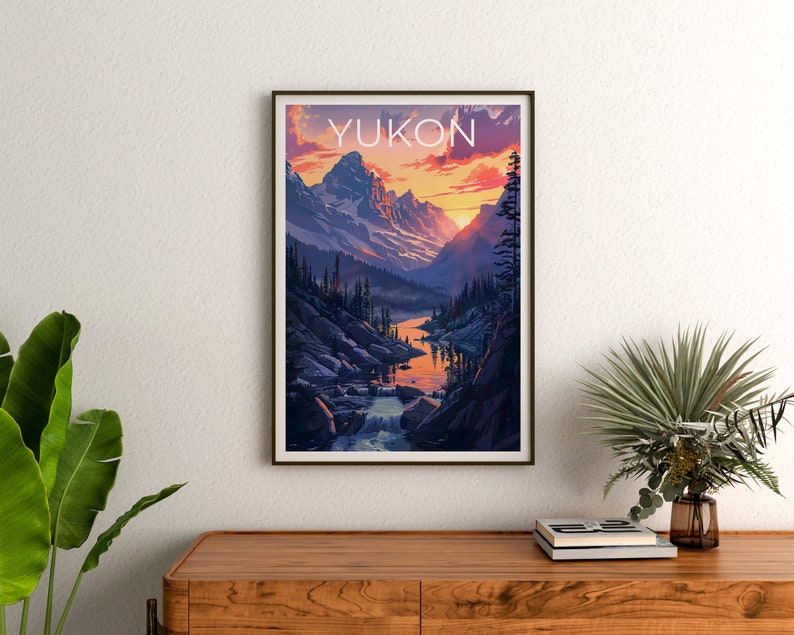 Yukon Poster, Yukon Print, Canada Poster, Canada Print, Yukon Travel Poster, Wilderness Poster, Yukon Art