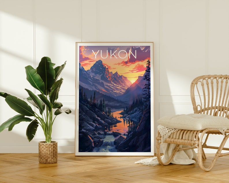 Yukon Poster, Yukon Print, Canada Poster, Canada Print, Yukon Travel Poster, Wilderness Poster, Yukon Art