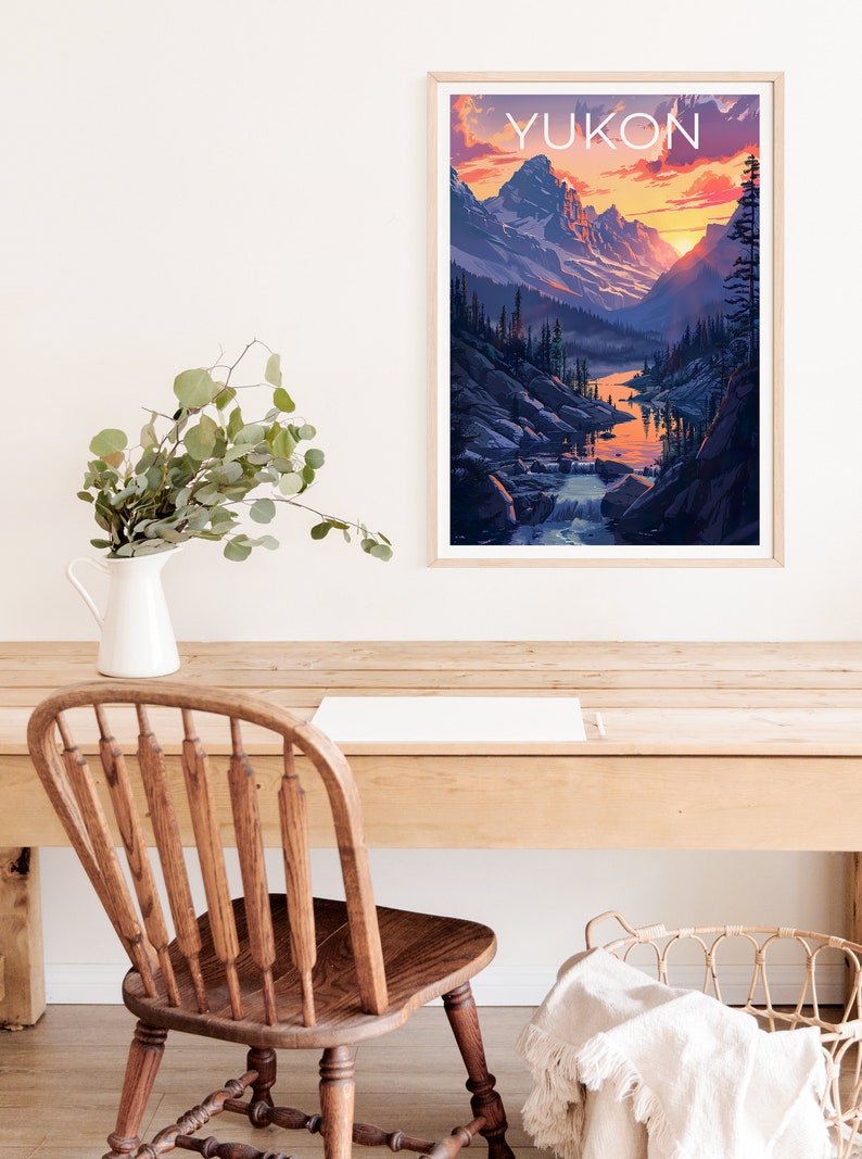 Yukon Poster, Yukon Print, Canada Poster, Canada Print, Yukon Travel Poster, Wilderness Poster, Yukon Art