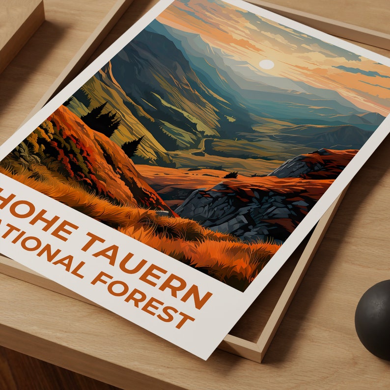 Hohe Tauern Travel Poster, Austria Wall Art, Austia Print, Hohe Tauern Poster, Austria Poster, Mountain Poster, Hohe Tauern Art
