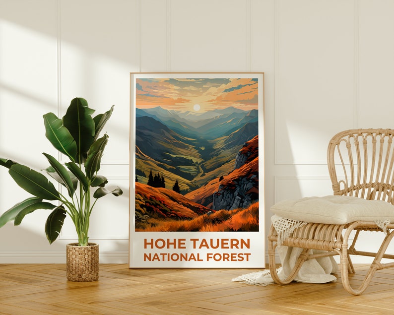 Hohe Tauern Travel Poster, Austria Wall Art, Austia Print, Hohe Tauern Poster, Austria Poster, Mountain Poster, Hohe Tauern Art