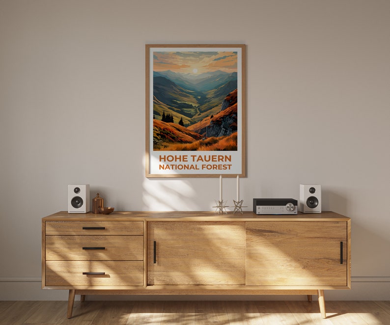 Hohe Tauern Travel Poster, Austria Wall Art, Austia Print, Hohe Tauern Poster, Austria Poster, Mountain Poster, Hohe Tauern Art